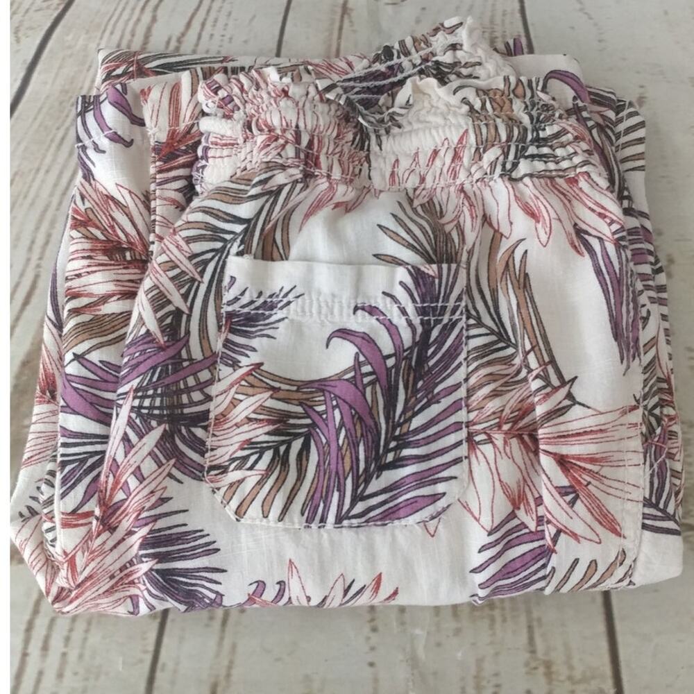Angel Kiss Linen Blend Multicolored Pants Size L
